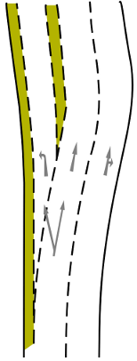 The road layout