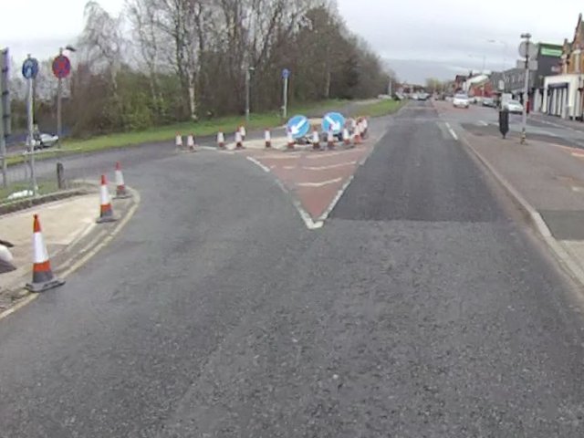 Road works on Bolton Road