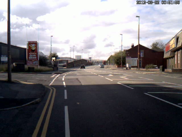 Cycle Lane Narrowing Across A Side Road